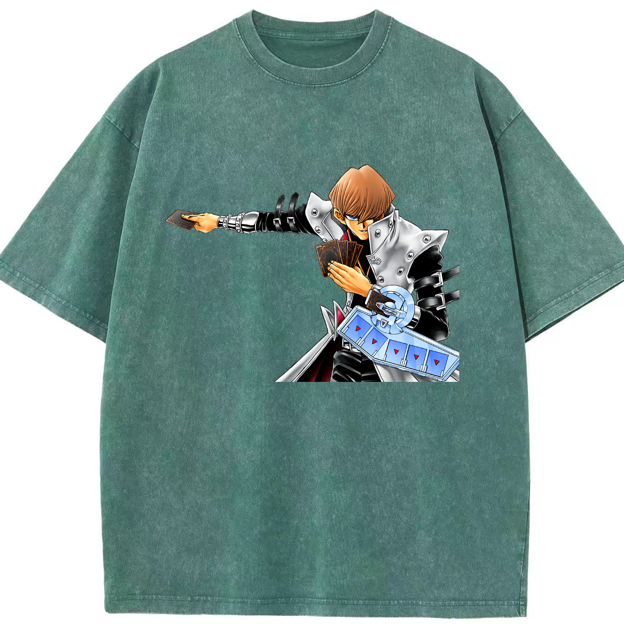 （画像用） 遊☆戯☆王 Yu-Gi-Oh! 綿100% ヴィンテージ風 半袖Tシャツ（フロントプリント）